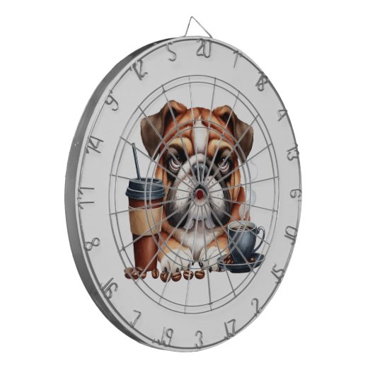 Grumpy Pup Dartboard Dartscheibe (Vorderseite Links)
