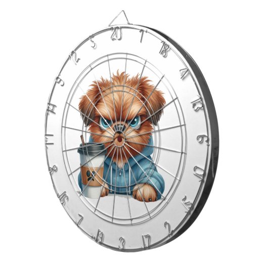 Grumpy Pup Dartboard Dartscheibe (Vorderseite rechts)