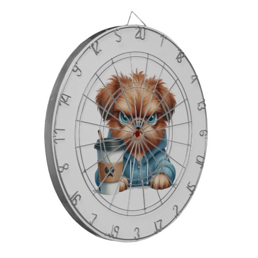 Grumpy Pup Dartboard Dartscheibe (Vorderseite Links)
