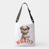 Grumpy Puppy Tote Bag Tragetaschen Mit Langen Trägern (Vorderseite)