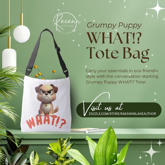 Grumpy Puppy Tote Bag Tragetaschen Mit Langen Trägern