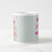 Grumpy Queen Pink Punk Jumbo-Tasse (Vorderseite)