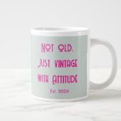 Grumpy Queen Pink Punk Jumbo-Tasse (Rechts)