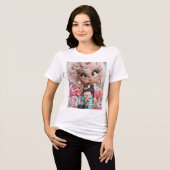Grumpy Queen Pink Punk Tri-Blend Shirt (Vorderseite voll)