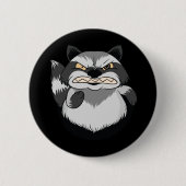 Grumpy Raccoon Button (Vorderseite)
