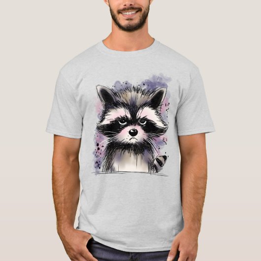 Grumpy Raccoon T-Shirt (Vorderseite)