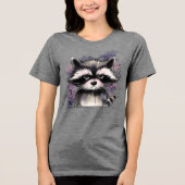 Grumpy Raccoon Tri-Blend Shirt (Vorderseite)