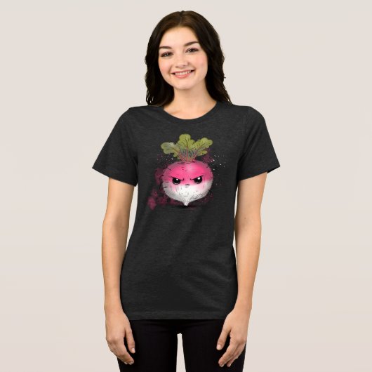 Grumpy Radish Tri-Blend Shirt (Vorderseite voll)