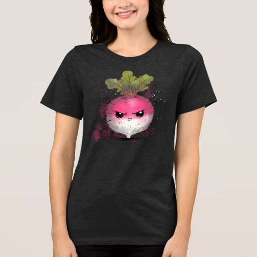 Grumpy Radish Tri-Blend Shirt (Vorderseite)