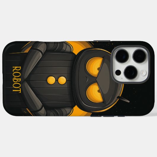 Grumpy Robot Personalisiert Case-Mate iPhone Hülle (Rückseite (Horizontal))