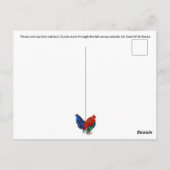Grumpy Rooster - Postkarte (Rückseite)