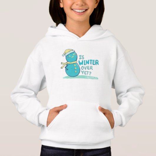 Grumpy S. Illustration: IST DER WINTER NOCH? Hoodie (Vorderseite)