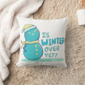 Grumpy S. Illustration: IST DER WINTER NOCH? Kissen (Decke)