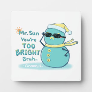 Grumpy S. Illustration: Mr. Sun Sie sind zu hell Fotoplatte