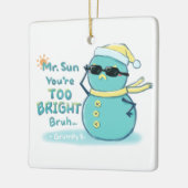 Grumpy S. Illustration: Mr. Sun Sie sind zu hell Keramikornament (Links)