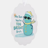 Grumpy S. Illustration: Mr. Sun Sie sind zu hell Ornament Karte (Rechts)
