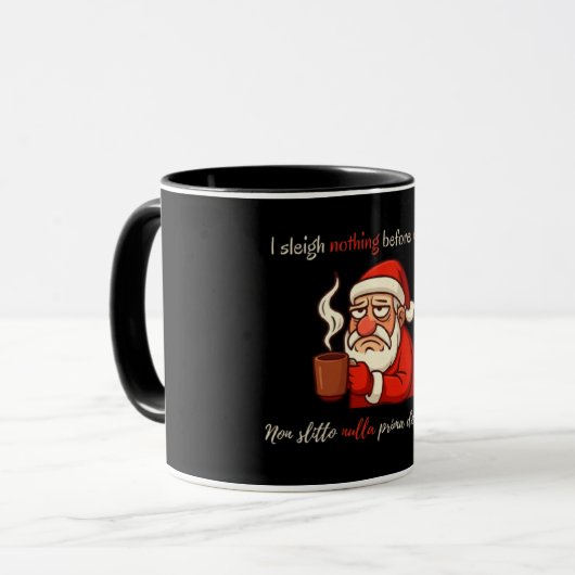 Grumpy Santa Caffè Mood Tasse (Vorderseite Links)
