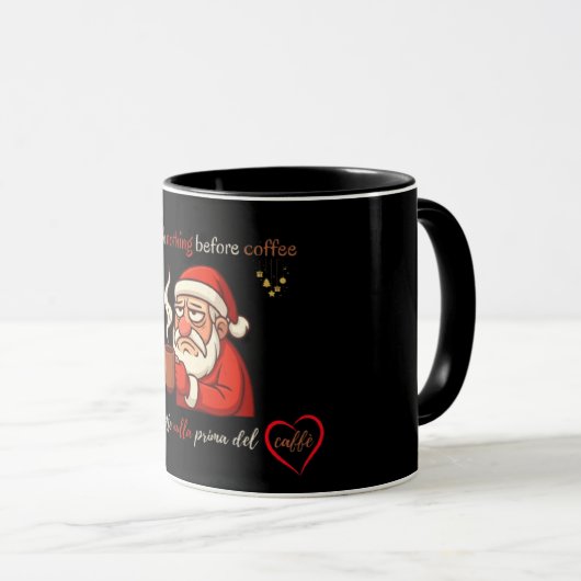 Grumpy Santa Caffè Mood Tasse (VorderseiteRechts)