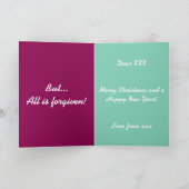 Grumpy Santa Feiertagskarte (Innenseite)