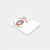 Grumpy Sarcastic Weihnachtskatze Wahrscheinlich au Post-it Klebezettel (angewinkelt)