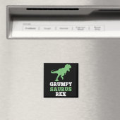Grumpy-saurus Rex Dino Dinosaurier Funny Grumpysau Magnet (In Situ (Geschirrspüler))