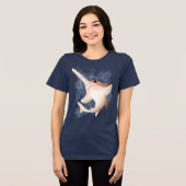 Grumpy Sawshark Tri-Blend Shirt (Vorderseite voll)