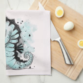 Grumpy Seepferd Geschirrtuch (Viertel Falte)