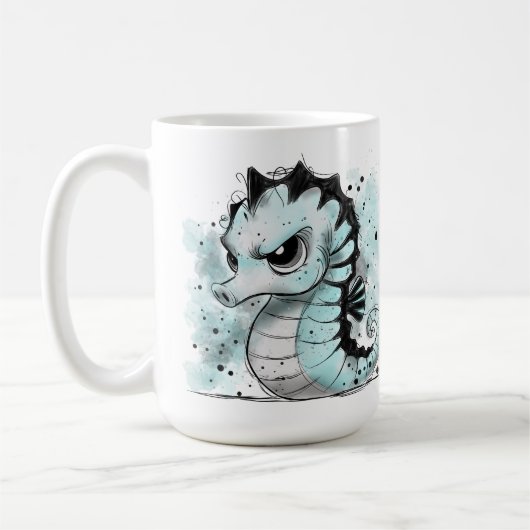 Grumpy Seepferd Kaffeetasse (Links)