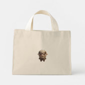 Grumpy Sheep Tote Bag - Fiercely Adorable Mini Stoffbeutel (Rückseite)