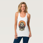 Grumpy Sloth Vintage Funny Retro Shirt Design (Vorderseite Vollansicht)
