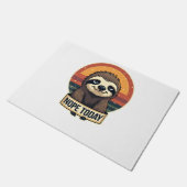 Grumpy Sloth Vintage Funny Retro Shirt Design Fußmatte (Schrägansicht)