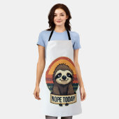 Grumpy Sloth Vintage Funny Retro Shirt Design Schürze (Getragen)