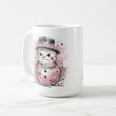 Grumpy Snowman Kaffeetasse (Vorderseite Links)