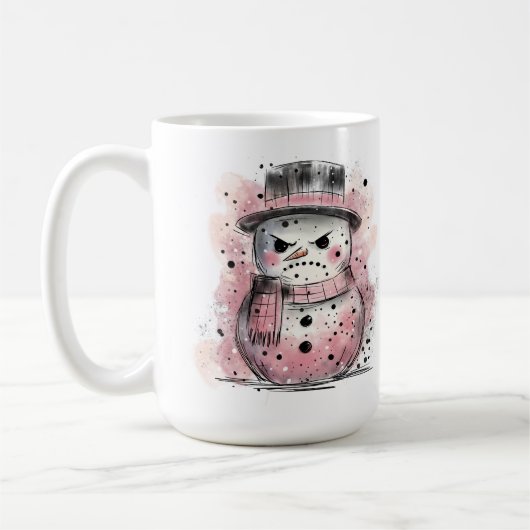 Grumpy Snowman Kaffeetasse (Links)