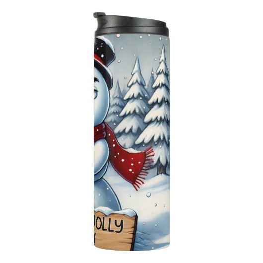 Grumpy Snowman so Jolly wie Thermosbecher (Nach rechts gedreht)