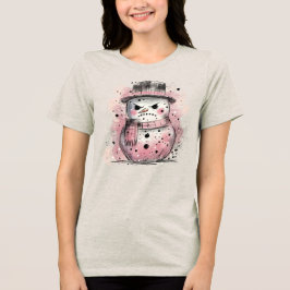 Grumpy Snowman Tri-Blend Shirt