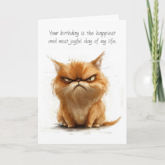 Grumpy Spaß Ihr Geburtstag ist der glücklichste Ta Karte