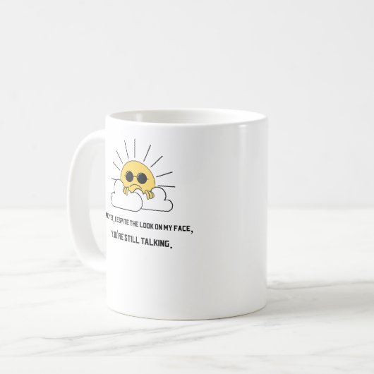 Grumpy sun kaffeetasse (Vorderseite Links)