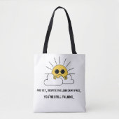 Grumpy Sun Tasche (Vorderseite)