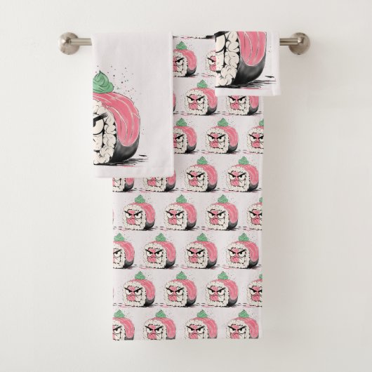 Grumpy Sushi Badhandtuch Set (Insitu)