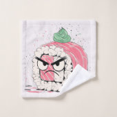 Grumpy Sushi Badhandtuch Set (Waschlappen)