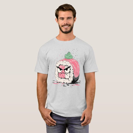 Grumpy Sushi T-Shirt (Vorne ganz)