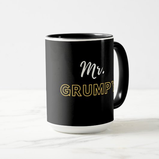 Grumpy Tasse | Klassische, weiße Tasse | Zitate (VorderseiteRechts)