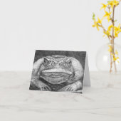 Grumpy Toad Karte (Gelbe Blume)