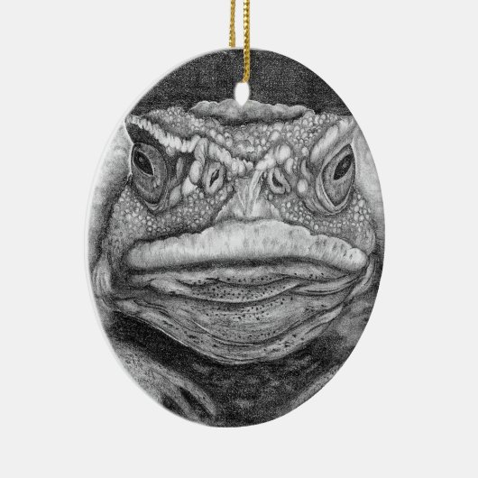 Grumpy Toad Keramik Ornament (Rechts)
