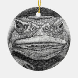 Grumpy Toad Keramik Ornament