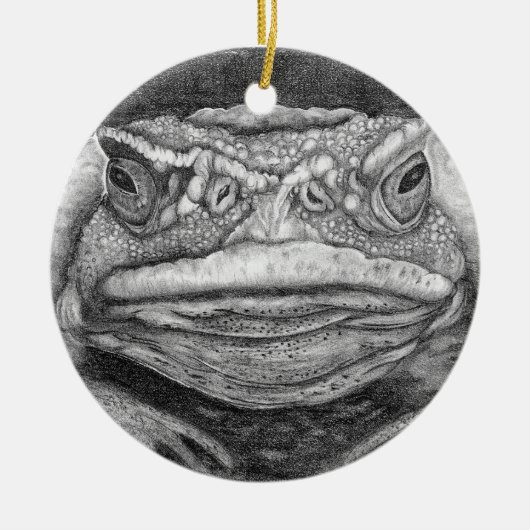 Grumpy Toad Keramik Ornament (Vorne)