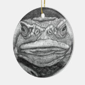 Grumpy Toad Keramik Ornament (Links)