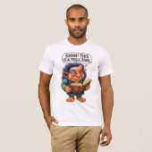 Grumpy Troll Reading - Shhh! Dies ist eine Troll-Z T-Shirt (Vorne ganz)