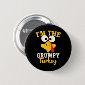 Grumpy Turkey Team Erntedank Matching Button (Vorne & Hinten)